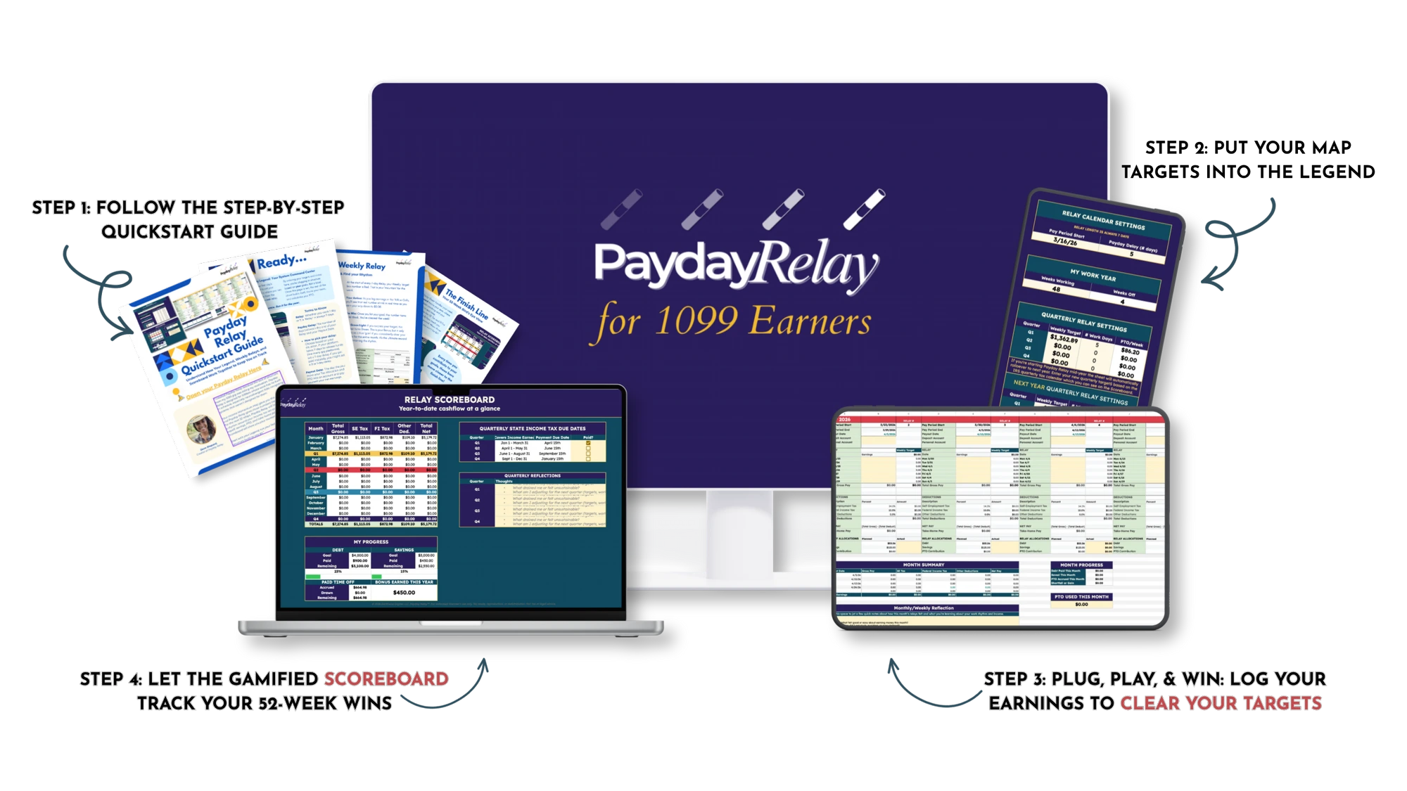 Payday Relay™ Google Sheet system across devices